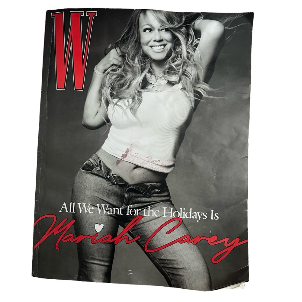 W MARIAH CAREY Magazine 2022 Holiday issue VOLUME 6